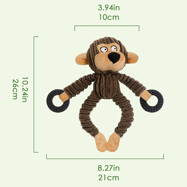 Interactive Monkey Dog Toy